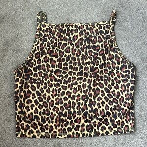☀️ Kortni Jeane Leopard Halter Top 🐆